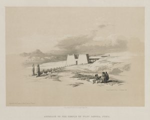 Egyiptom és Núbia, I. kötet: Wady Saboua templom megközelítése, Núbia alkotó: Louis Haghe