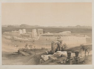 Egyiptom és Núbia, I. kötet: A núbiai Philae szigetének általános képe alkotó: Louis Haghe