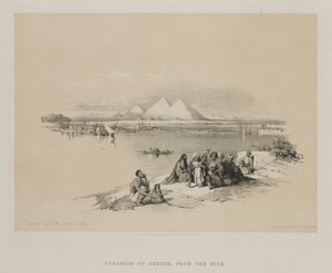 Egyiptom és Núbia, I. kötet: Geezeh piramisai, a Nílusról, 1846. alkotó: Louis Haghe