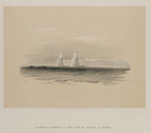 Egyiptom és Núbia, I. kötet: Memnon szobrai, Théba alkotó: Louis Haghe