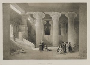 Egyiptom és Núbia, I. kötet: Esnehi templom, 1846. alkotó: Louis Haghe