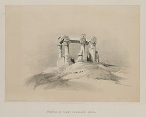 Egyiptom és Núbia, I. kötet: Wady Kardassy temploma Nubiában, 1846. alkotó: Louis Haghe