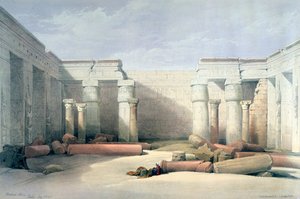 Medinet Abou, Théba, 1832. december 5., Egyiptom, 19. század alkotó: Louis Haghe