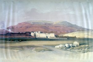 Medinet Abou, Théba, 1832. december 8., Egyiptom, 19. század alkotó: Louis Haghe