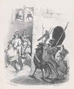 Az álarcos bál elhagyásakor nem egyszer de *** urat letartóztatták a járőrök..., kb. 1837-47.