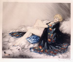 Selyemköntös alkotó: Louis Icart