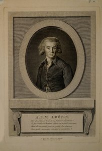 André Ernest Modeste Grétry zeneszerző portréja 1741-1813, 1786.