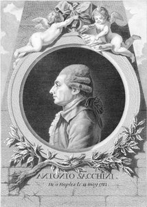 Antonio Sacchini 1730-1786, 1781 zeneszerző portréja.