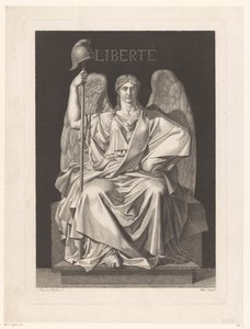 A szabadság allegorikus ábrázolása Liberté (cím a tárgyon) alkotó: Louis Jean Allais