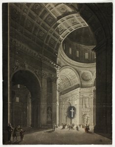 Kilátás a Szent Péter átkelőre alkotó: Louis Jean Desprez