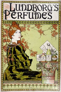 A „” Lundborg”” illat reklámja – Rhead, v.1895 alkotó: Louis John Rhead