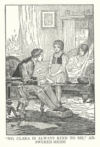 Johanna Spyri illusztrációja a Heidihez (litográfia) alkotó: Louis John Rhead