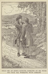 Illusztráció az Elrabolva, Robert Louis Stevenson alkotó: Louis John Rhead