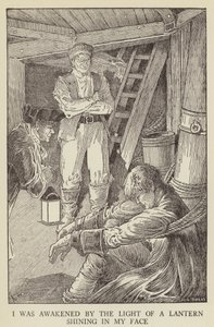 Illusztráció az Elrabolva, Robert Louis Stevenson alkotó: Louis John Rhead