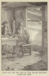 Illusztráció az Elrabolva, Robert Louis Stevenson alkotó: Louis John Rhead