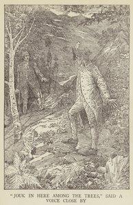 Illusztráció az Elrabolva, Robert Louis Stevenson alkotó: Louis John Rhead