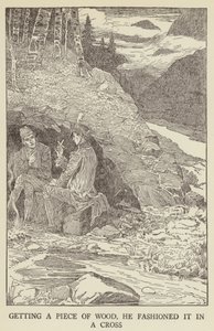 Illusztráció az Elrabolva, Robert Louis Stevenson alkotó: Louis John Rhead