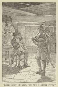 Illusztráció az Elrabolva, Robert Louis Stevenson alkotó: Louis John Rhead