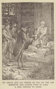 Illusztráció az Elrabolva, Robert Louis Stevenson alkotó: Louis John Rhead