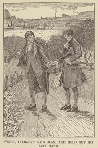 Illusztráció az Elrabolva, Robert Louis Stevenson alkotó: Louis John Rhead