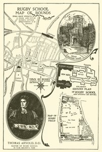 Illusztráció Tom Brown iskolai napjaihoz (metszet) alkotó: Louis John Rhead