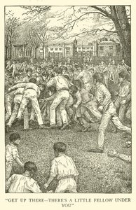 Illusztráció Tom Brown iskolai napjaihoz (metszet) alkotó: Louis John Rhead