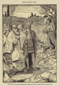 Shimei átkozza Davidet alkotó: Louis John Rhead