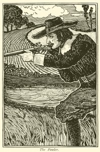 A Fowler (metszet) alkotó: Louis John Rhead