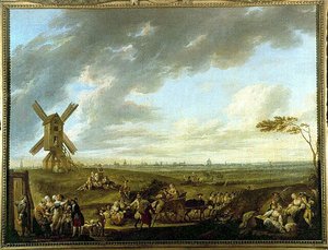Lille képe Dieu-de-Marcq által – Louis Joseph Watteau dit Watteau de Lille (1731-1798), Musee de Lille
