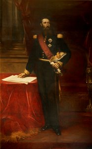 II. Lipót portréja 1835-1909, a belgák királya, c. 1870.
