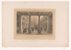 Kilátás a párizsi Palais-Royal Galerie d