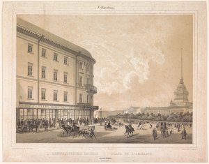 Gezicht op het Admiraliteitsplein te Sint-Petersburg Place de l