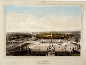 Place de la Concorde – Jacottet litográfiája