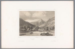 Kilátás a Gaustatoppenre Telemarkban Mont-Gousta à Tellemarken / Gousta. Tellemarken (cím az objektumon) Arcok Skandináviában (sorozat címe) Vues du Nord. Norvege (sorozat címe)