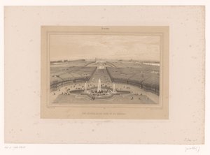 Kilátás a Versailles-i kertre Vue generale du Parc et du Château (cím a tárgyon) Arcok Párizsban és környékén (sorozat címe) Versailles (sorozat címe az objektumon)