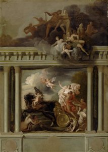 The Rape of Proserpine, a Devonshire House lépcsőházának terve, London, 1704 körül (olaj, vászon)