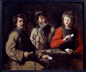 Katonák kártyafestményei: Louis Le Nain (1593-1648) 1640 Aix en Provence, Musee Granet