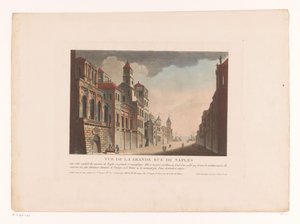 Kilátás egy nápolyi utcára Vue de la Grande Rue de Naples (cím a tárgyon) Városképek Olaszországban, Spanyolországban és Egyiptomban (sorozat címe)