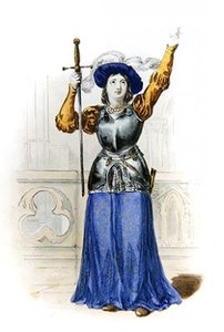Jeanne of Arc, E. Mennechet „Le Plutarque Francais” című illusztrációja