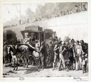 Egy szorgalom érkezése, Léon Marotte heliogravure Boilly (1803) festménye szerint.