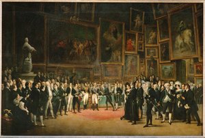 Az 1824-es szalon zárásakor X. Károly király ... alkotó: Louis Leopold Boilly
