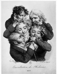 Konzultáció orvosokkal, Louis Boilly alkotó: Louis Leopold Boilly