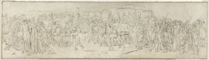 Kakukkok a Quai des Tuileriákon, 1805 körül (ecset, tinta, vászon) alkotó: Louis Leopold Boilly