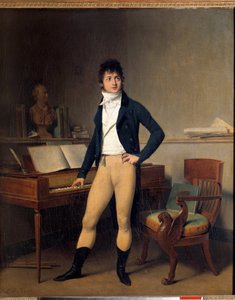 Francois Adrien Boieldieu (1755-1834) francia zeneszerző egészalakos portréja. Louis Leopold Boilly (1761-1845) festménye alkotó: Louis Leopold Boilly