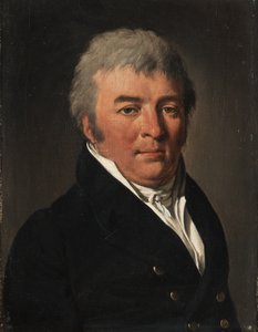 Begombolt kabátot viselő férfi portréja alkotó: Louis Leopold Boilly