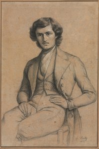 Fiatal férfi portréja, 1837. alkotó: Louis Leopold Boilly