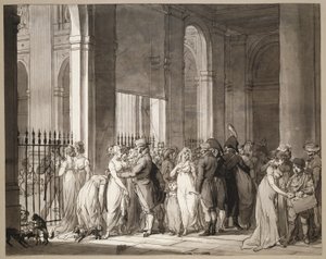Árkádok a Palais-Royalban alkotó: Louis Leopold Boilly