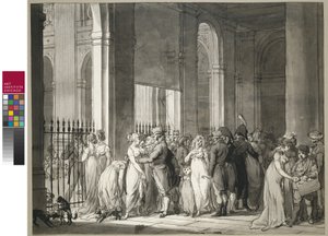 Az árkádok a Palais Royalban, 1804 körül alkotó: Louis Leopold Boilly