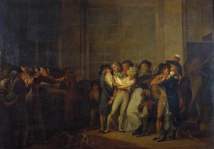 Az énekes letartóztatása, Garat alkotó: Louis Leopold Boilly