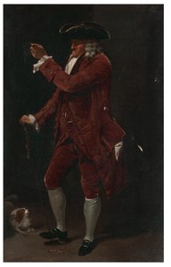 Egy úriember egy kutyával alkotó: Louis Leopold Boilly